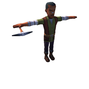 Male Peasant 01F-Pickaxe